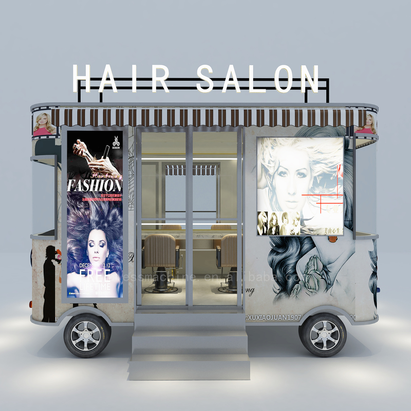 2023 電動モバイル ヘアサロン 理髪店 バン トラック トレーラー 家庭用ブティックカート