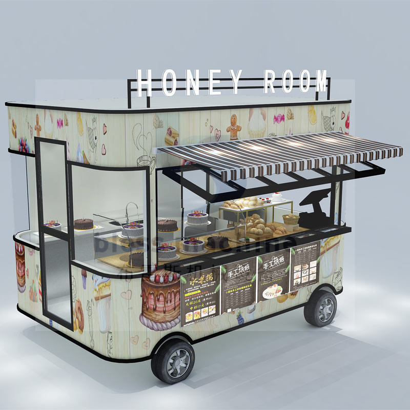 2022 スタイルの電気パン屋 トラック 誕生日ケーキとクッキー 4 ロードホイール 1000kg